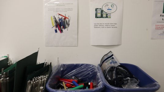 Photo of recycling points