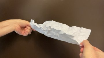 Photo of folding paper Photo of folding paper