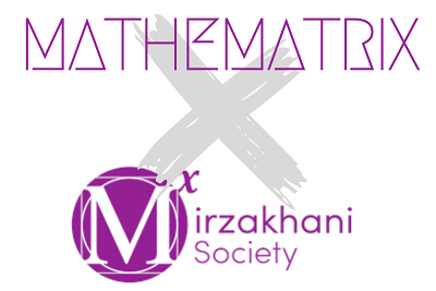 Mathematrix and Mirzakhani Logos