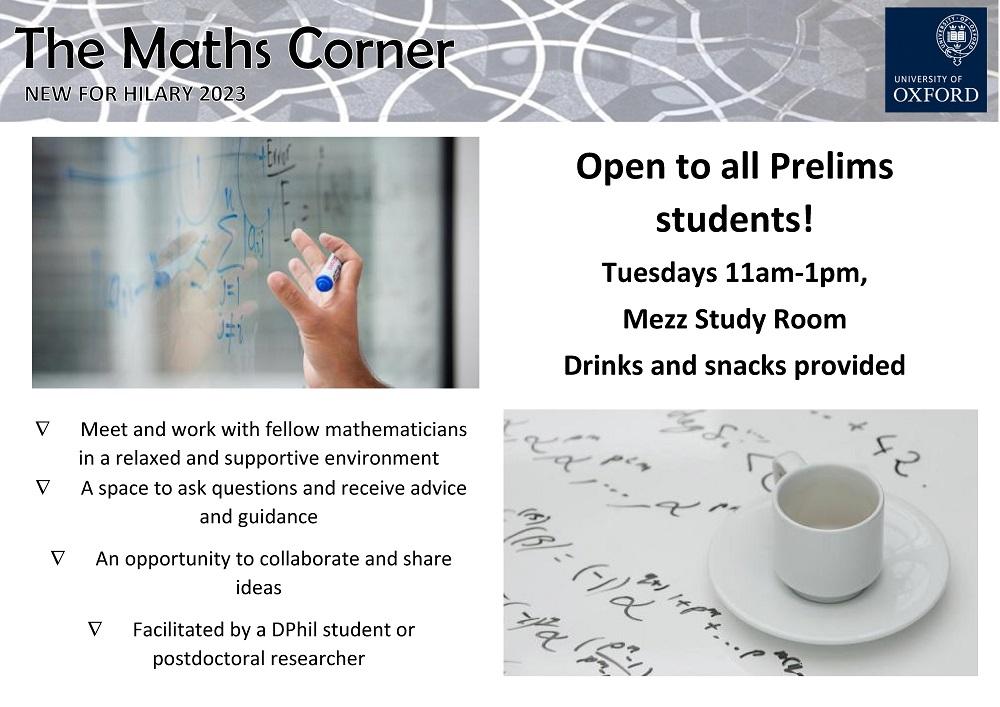 Maths Corner Poster