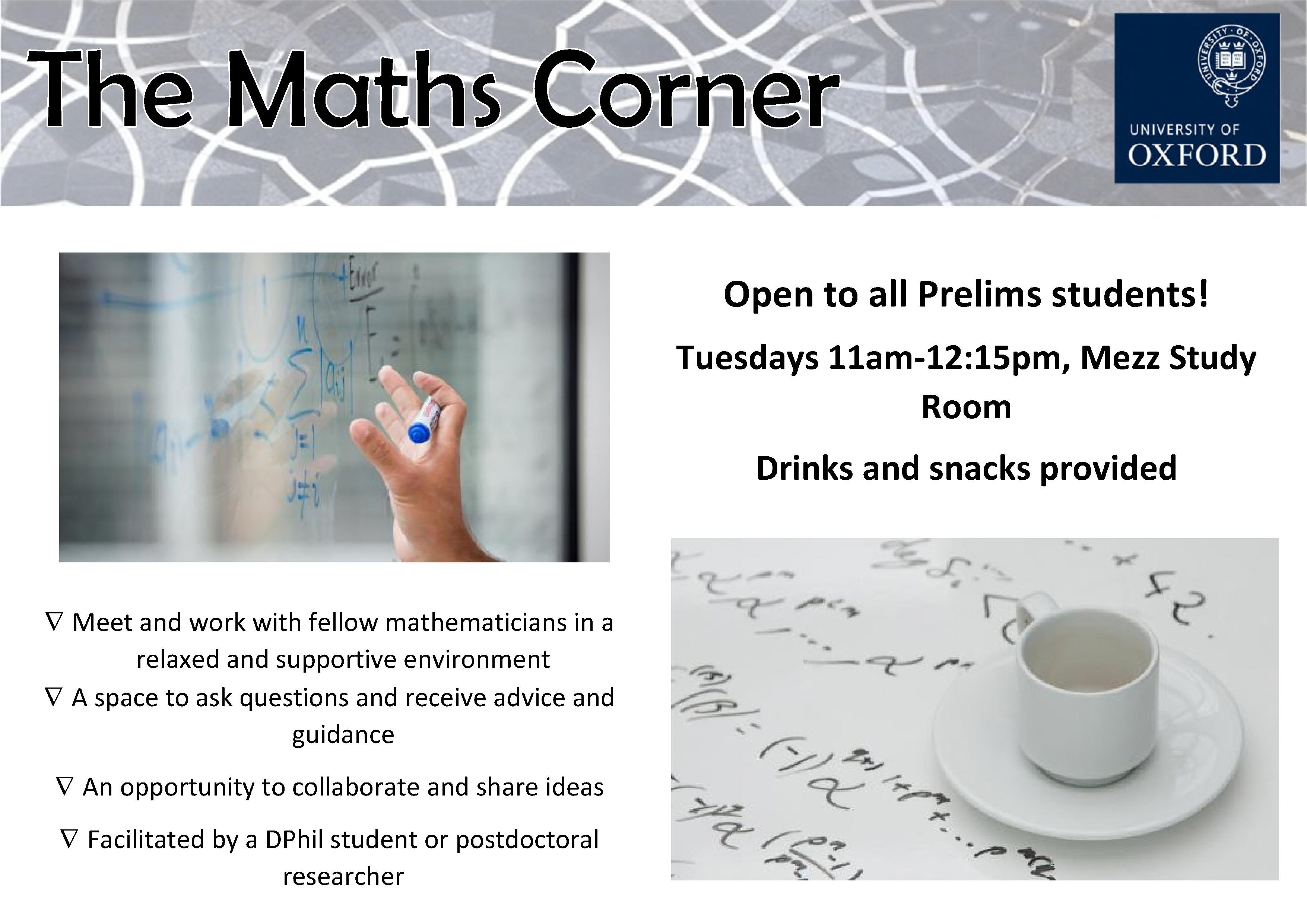 Prelims Maths Corner Poster