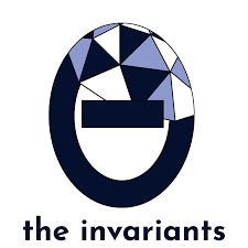 The Invariants logo; a navy & lilac 0 with a horizontal line through it