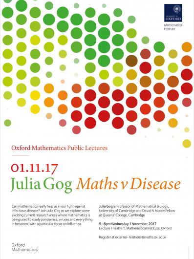 Mathematics Tracks The Flu Julia Gog Oxford Mathematics Public Lecture Now Online Mathematical Institute