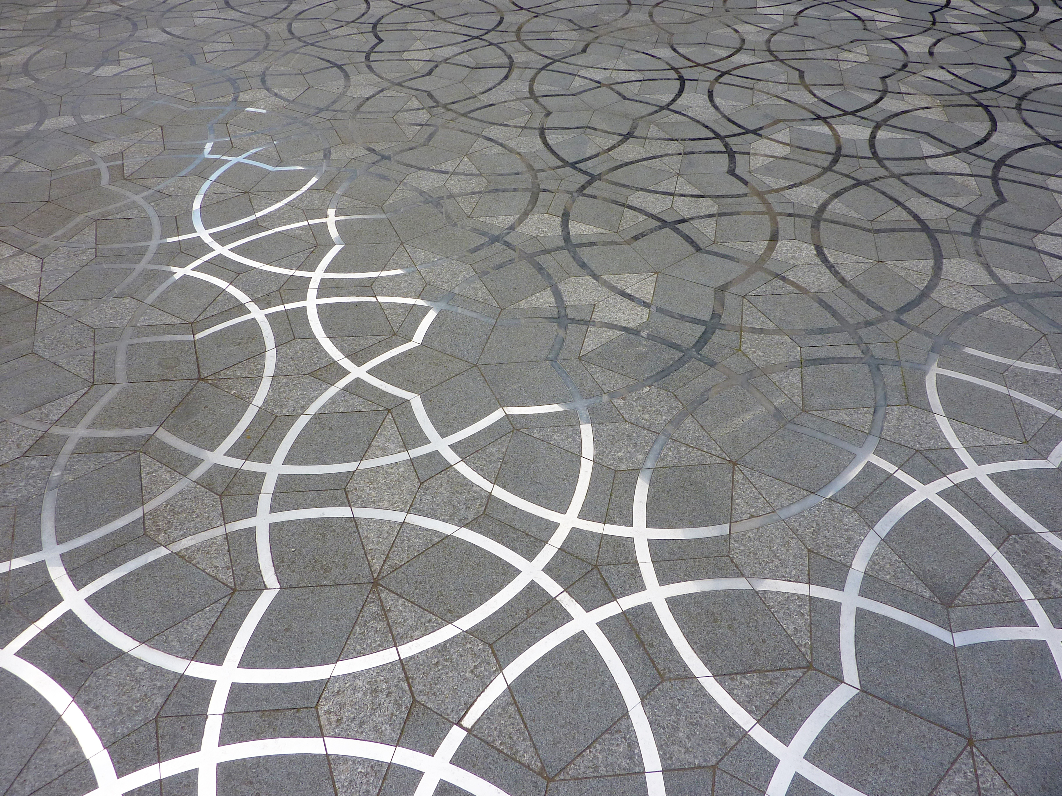 Penrose paving outside the Mathematical Institute