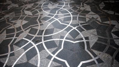 Penrose paving outside the Mathematical Institute