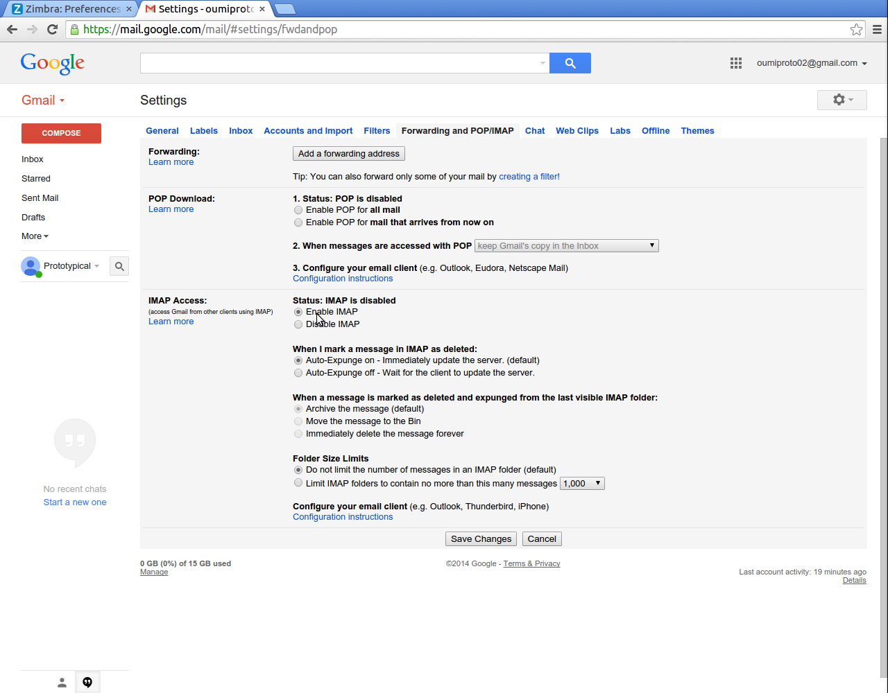 Exporting Your Zimbra Account To Gmail Mathematical Institute
