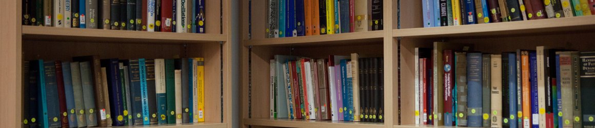 shelved library books