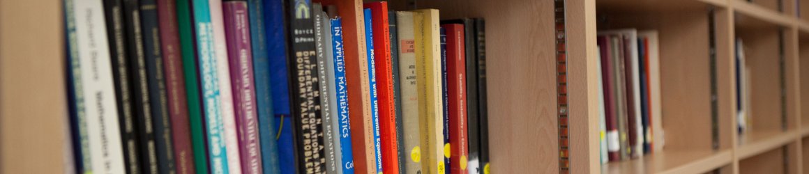 shelved library books