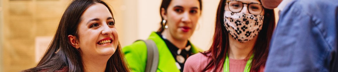 woman and man in discussion at work