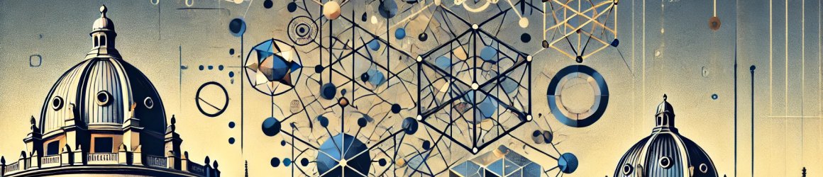 Image of geometric forms and famous Oxford Buildings