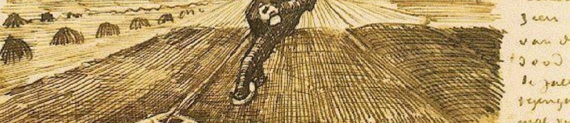Vincent van Gogh - Man pulling a harrow