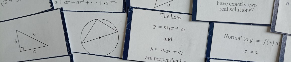 Flashcards with facts from the MAT syllabus