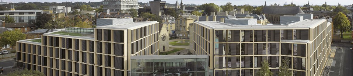 view of the Andrew Wiles Building from the Tower of the Winds