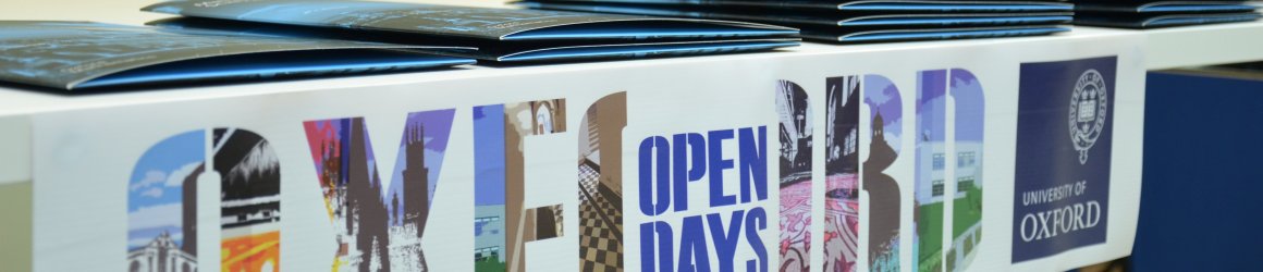 Welcome desk at an Open Day