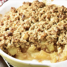 Photo of apple crumble