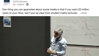 Image of Philip Maini lecturing