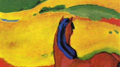 Franz Marc, Horse in a Landscape, 1910