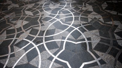 Penrose Paving outside the Andrew Wiles Building