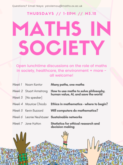 Maths in Society HT20 term card