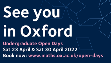 See you in Oxford - Undergraduate Open Days Poster