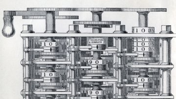 Sketch of Babbage's Difference Engine Sketch of Babbage's Difference Engine