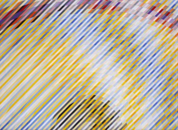 Kathleen Hyndman (1928-2022), Sunshine and Tree, 1983, acrylic on canvas, 73 x 102 cm