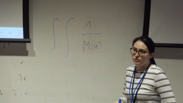 Image of Catarina/speaker at conference