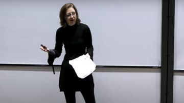 Still from the lecture with Sarah Still from the lecture with Sarah