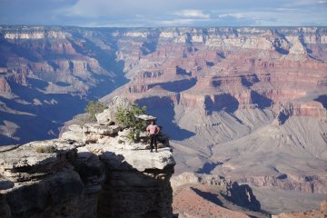 Photo of Sid at the Grand Canyon