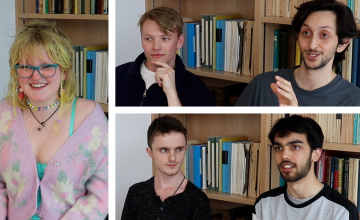 Photo of five students