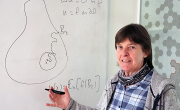 Photo at whiteboard