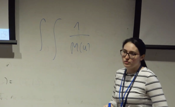 Image of Catarina/speaker at conference