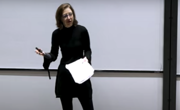 Still from the lecture with Sarah