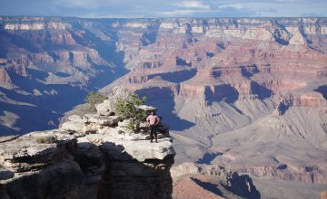 Photo of Sid at the Grand Canyon