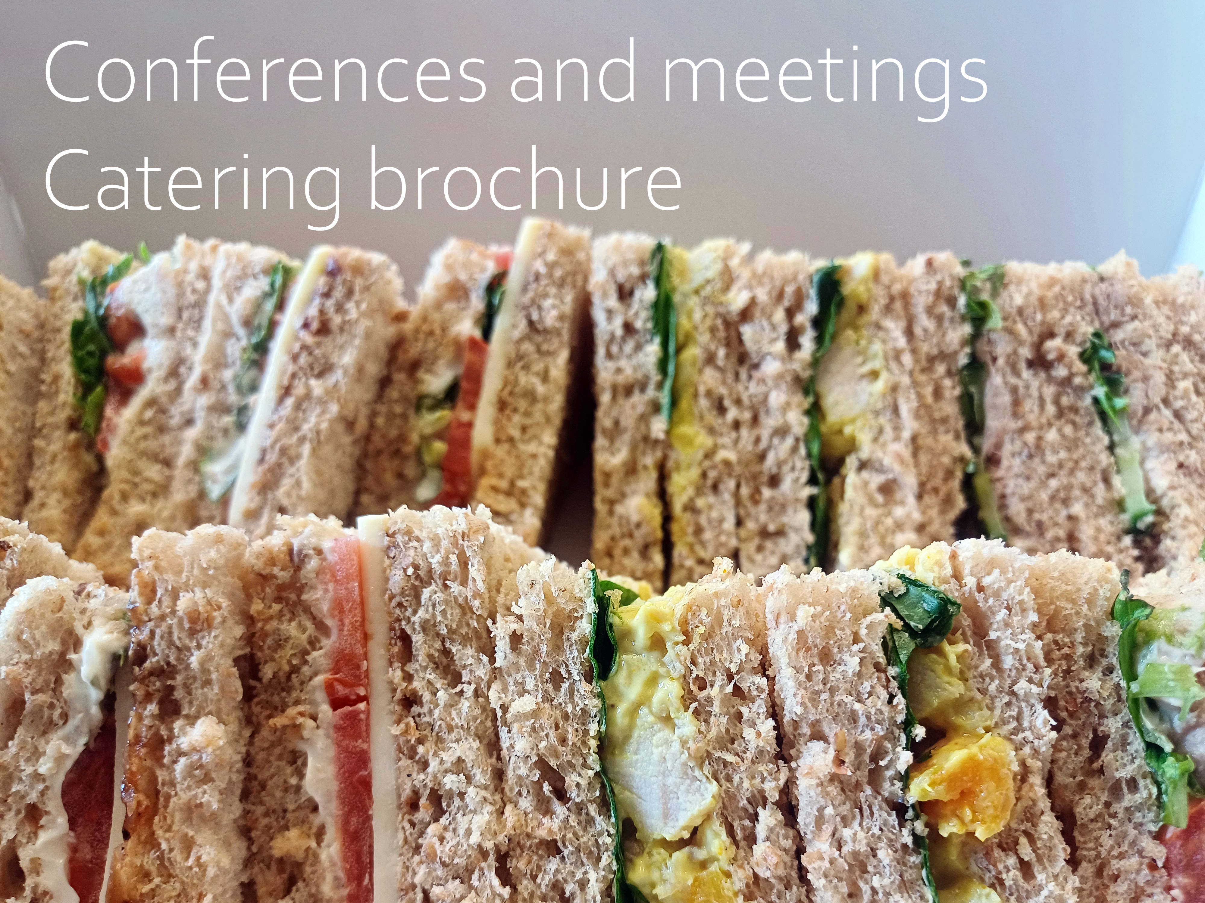 Click to view catering brochure for conferences and meetings