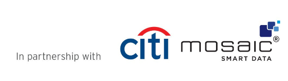 Image reads: In partnership with (logos) Citi and Mosiac Smart Data 