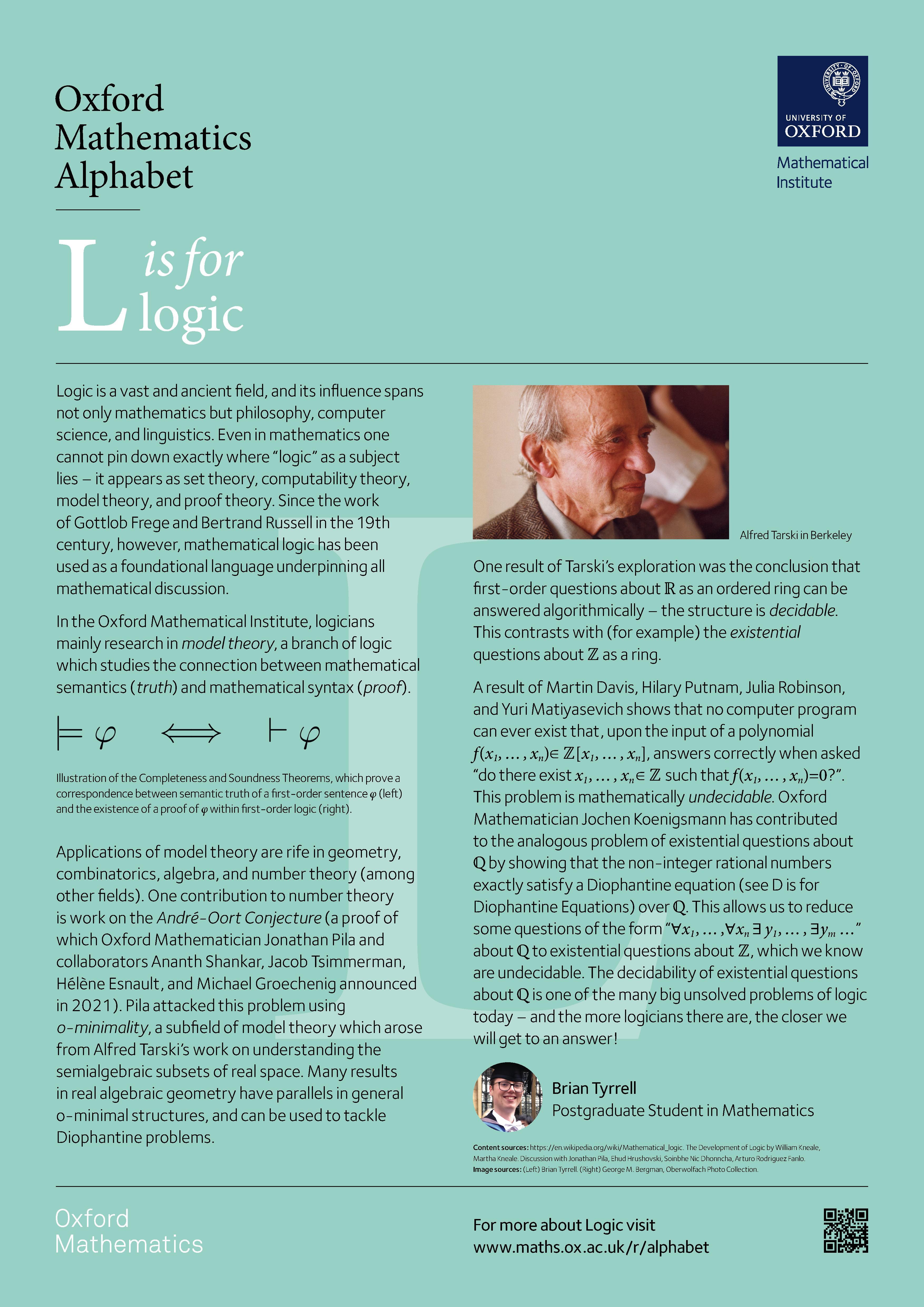 L is for Logic poster preview L is for Logic poster preview