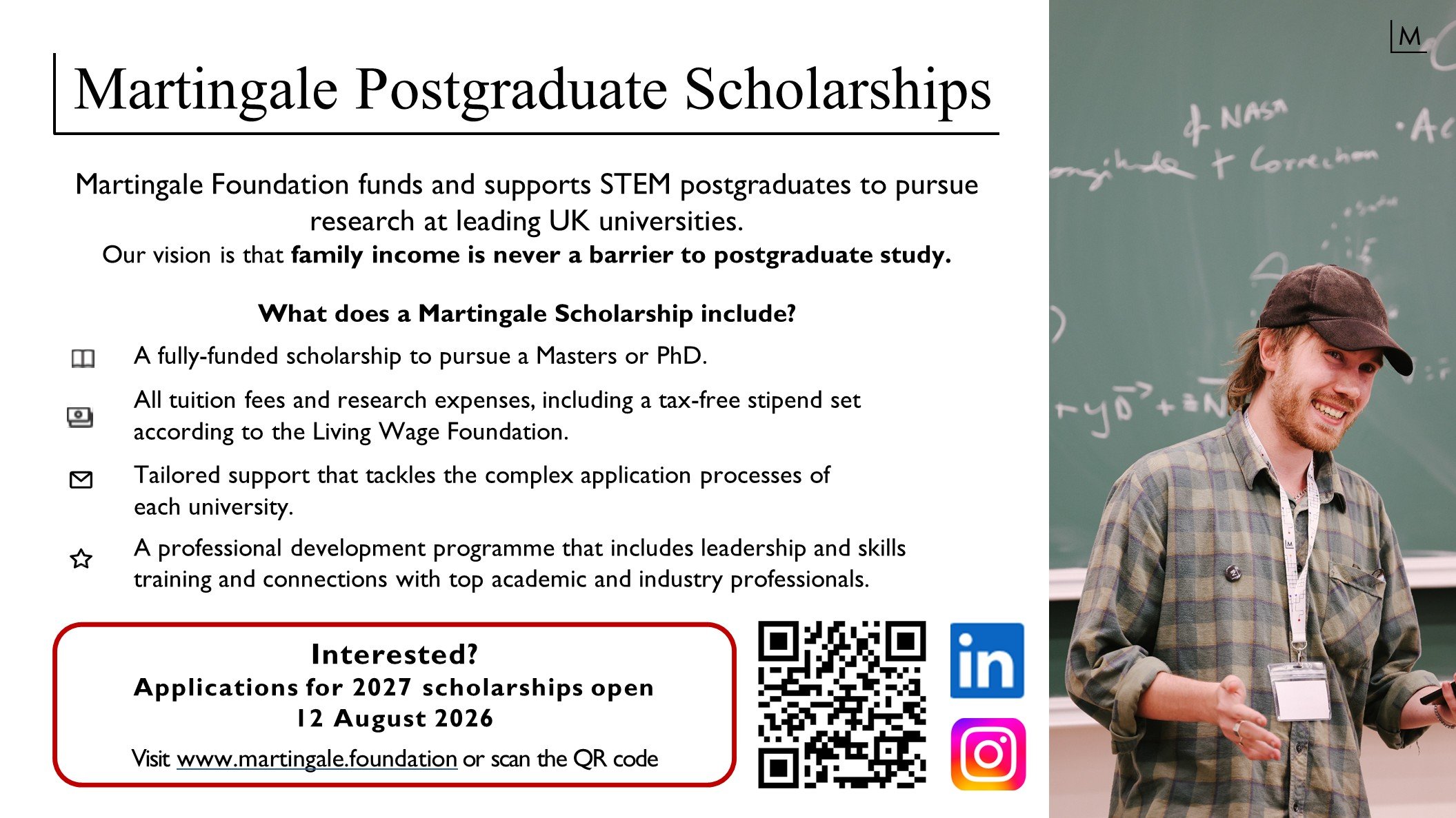 Martingale Postgraduate Scholarships