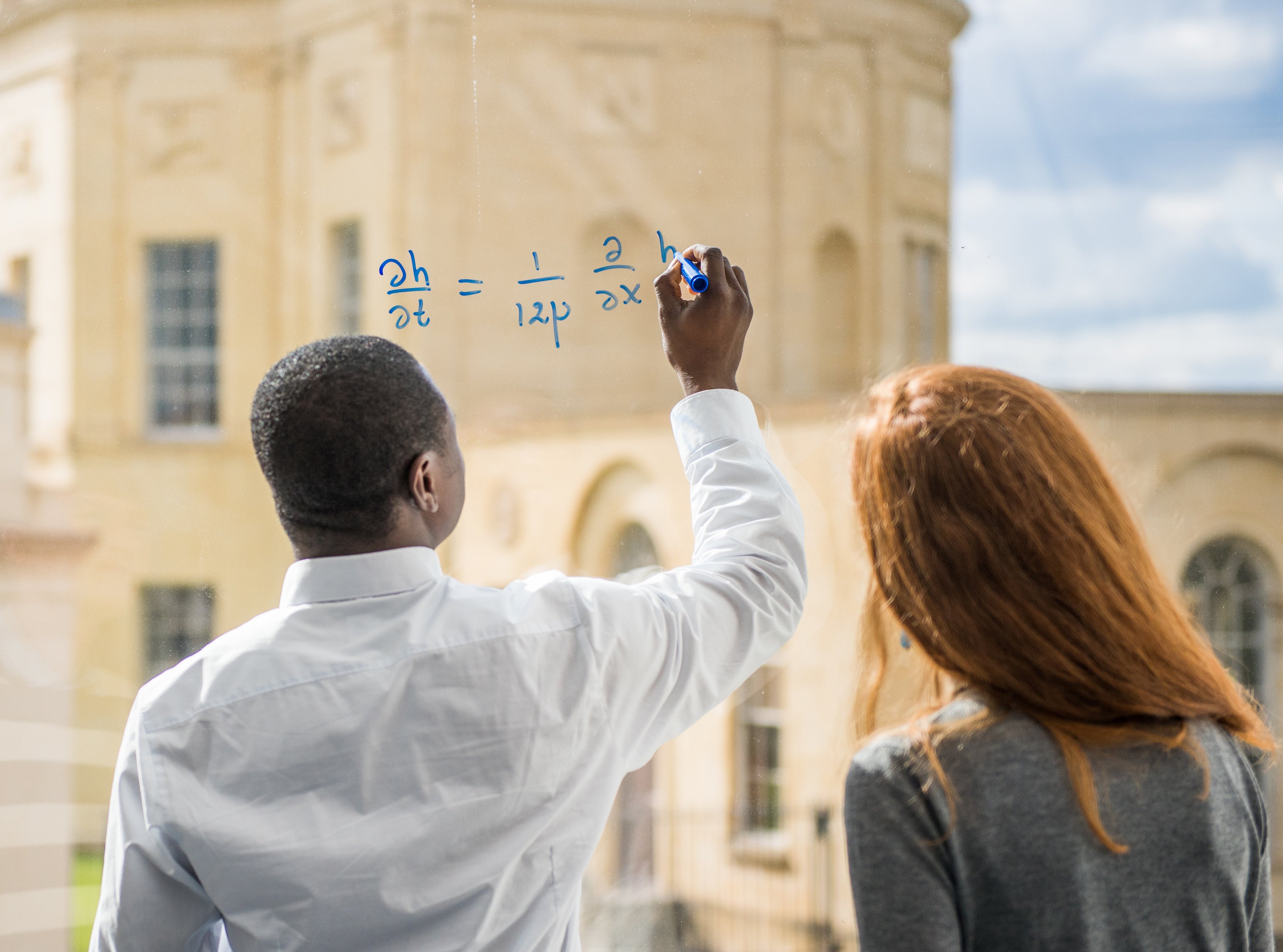 Maths on a window