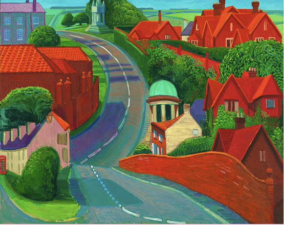 David Hockney - The Road to York through Sledmere 