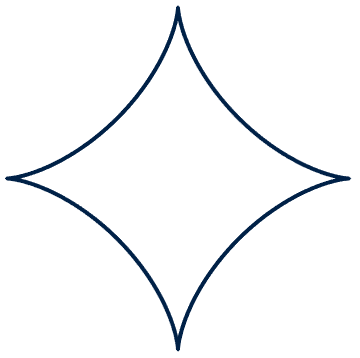 An astroid; a shape with four sides that curve inwards, meeting at four spiky corners. An astroid; a shape with four sides that curve inwards, meeting at four spiky corners.