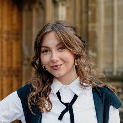 Eleonora in matriculation clothes