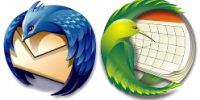 Mozilla thunderbird and lightning icons