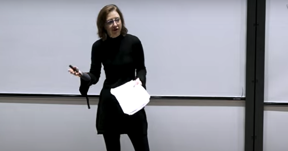 Still from the lecture with Sarah Still from the lecture with Sarah