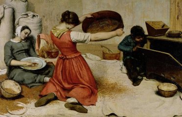Gustave Courbet: The Grain Sifters