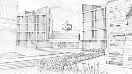 AI image of the building AI image of the building