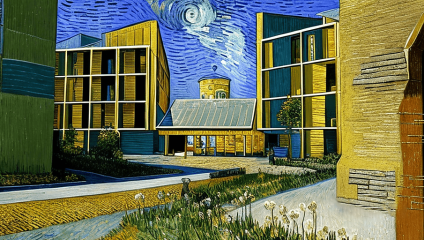 Post-Impressionist Image of our building Post-Impressionist Image of our building