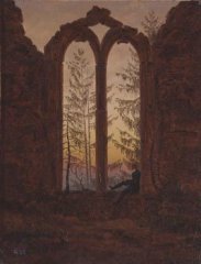 Caspar David Friedrich, The Dreamer (Ruins of the Oybin Monastery) Caspar David Friedrich, The Dreamer (Ruins of the Oybin Monastery)