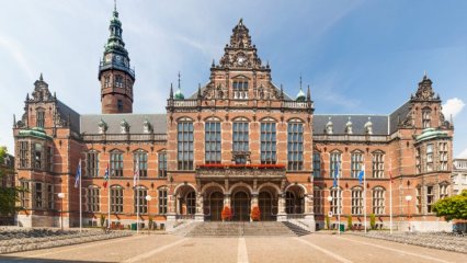 Groningen University, Netherlands - a grand red-brick building