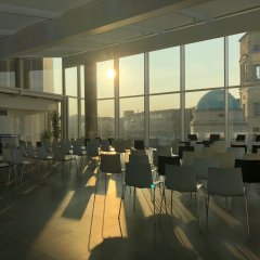 Common Room at sunset Common Room at sunset
